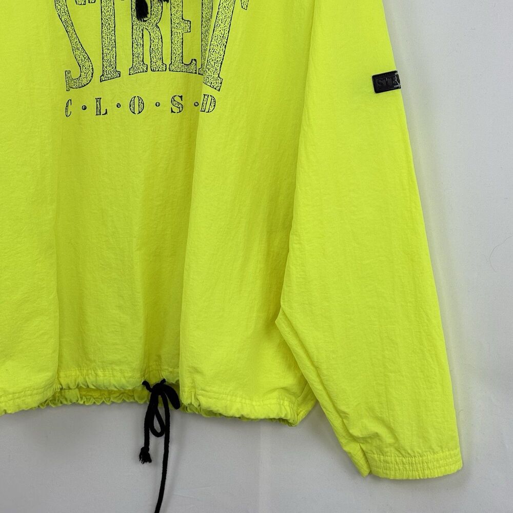 Vintage 90s Street-Closed Pullover Size S/M Jacket Oversized Neon Green - Picture 15 of 16